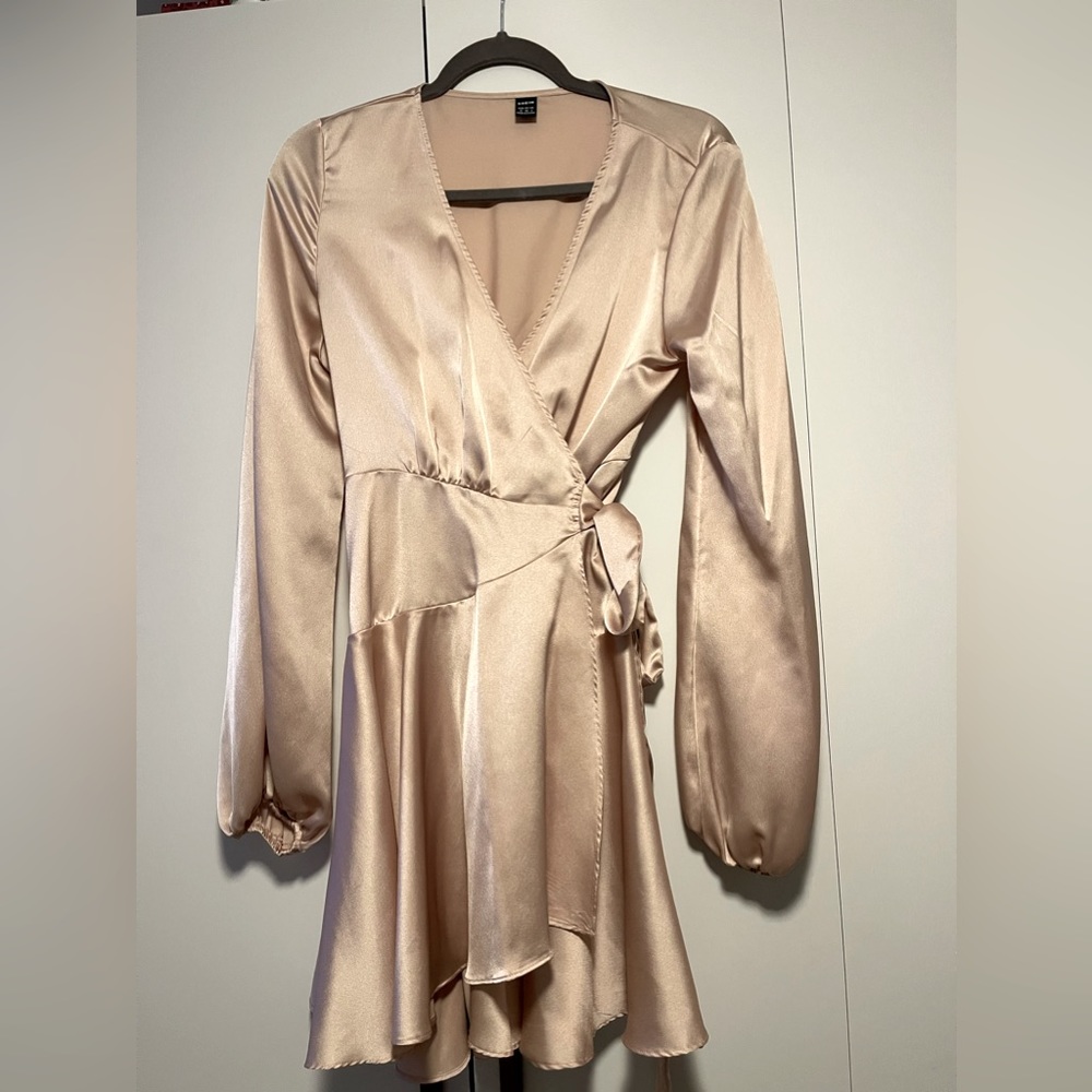 Champagne satin dress
